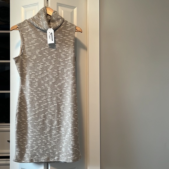 Sadie & Sage Sweet Citadel Turtlel Neck Dress in Oatmeal - Medium - Picture 8 of 8